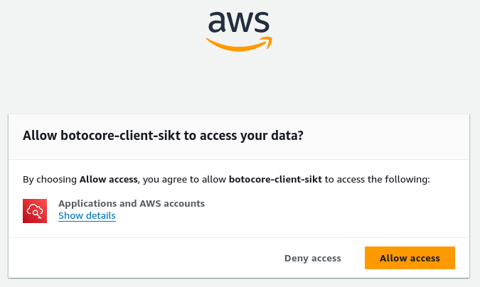 Allow access to data